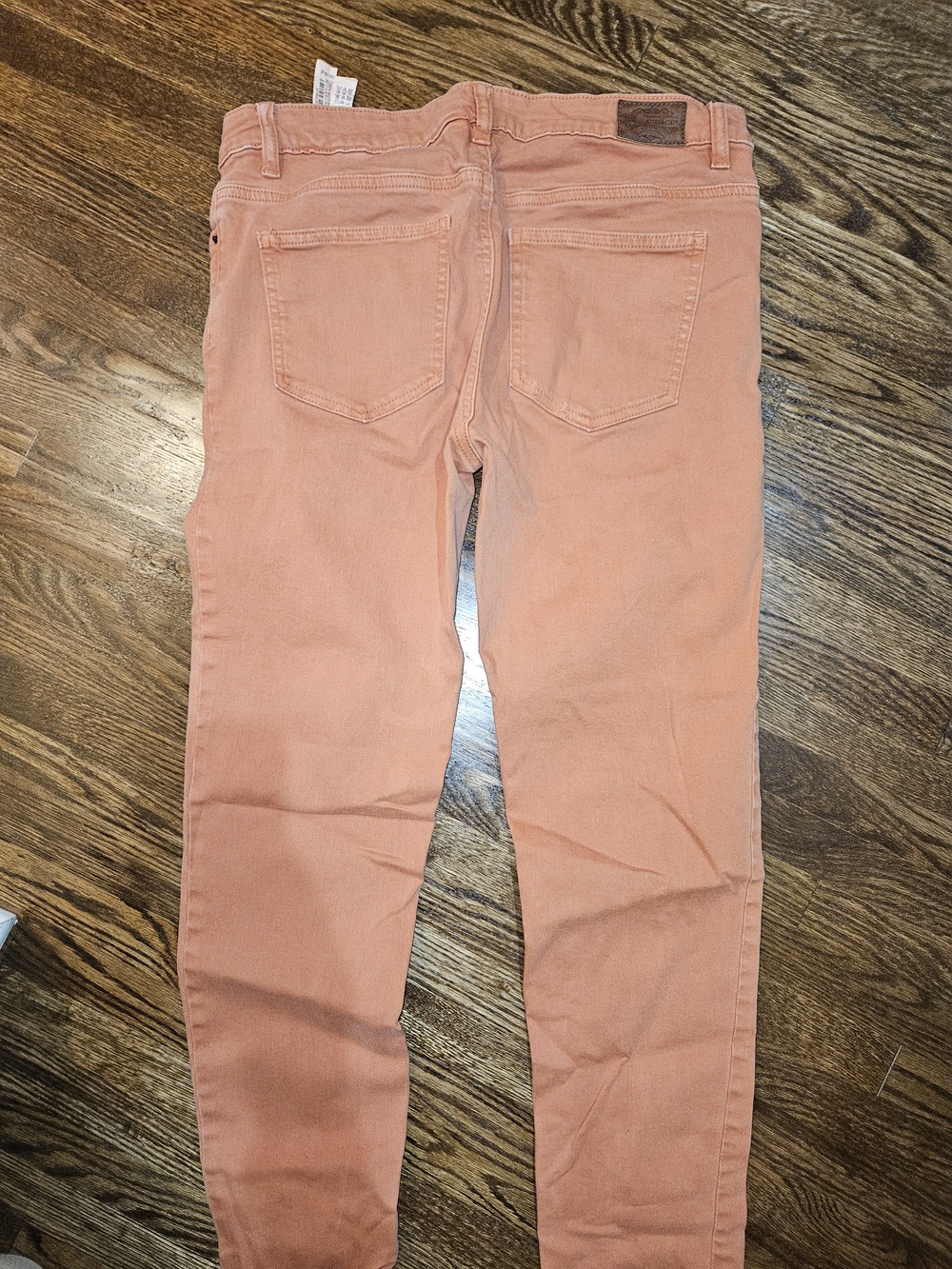 Zara 1975 DENIM Peach Skinny Jeans